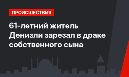 61-летний житель Денизли зарезал в драке  собственного сына
