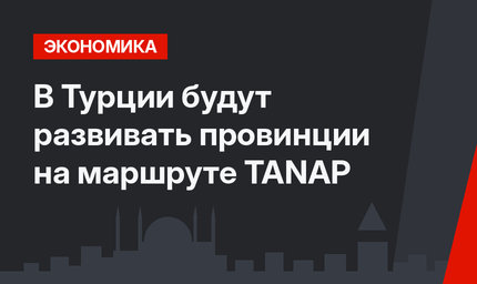 В Турции будут развивать провинции на маршруте TANAP