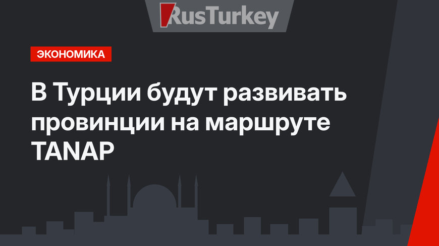 В Турции будут развивать провинции на маршруте TANAP