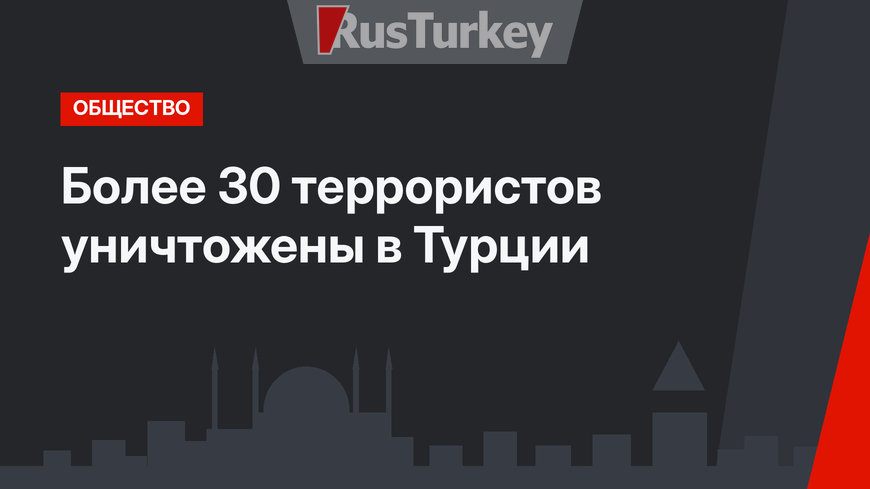 Более 30 террористов уничтожены в Турции