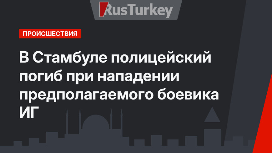 В Стамбуле  полицейский погиб при нападении предполагаемого боевика ИГ