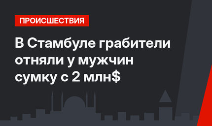 В Стамбуле грабители отняли у мужчин сумку с 2 млн$
