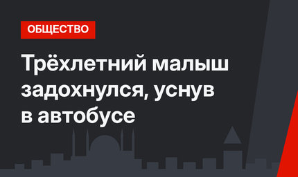 Трёхлетний малыш задохнулся, уснув в автобусе