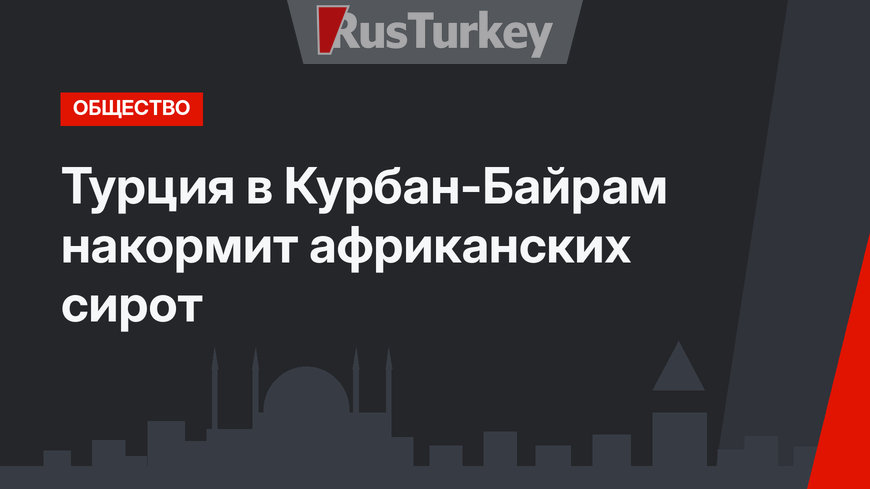 Турция в Курбан-Байрам накормит африканских сирот
