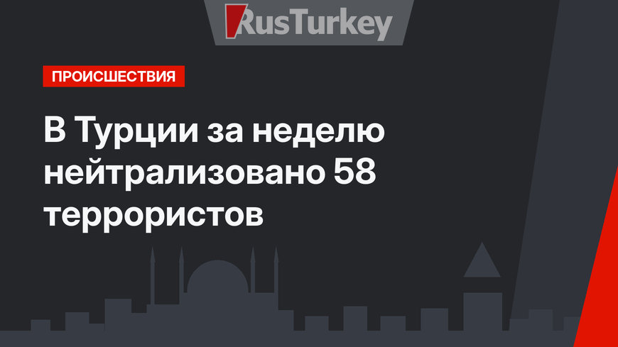 В Турции за неделю нейтрализовано 58 террористов
