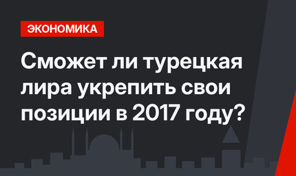 Сможет ли турецкая лира укрепить свои позиции в 2017 году?