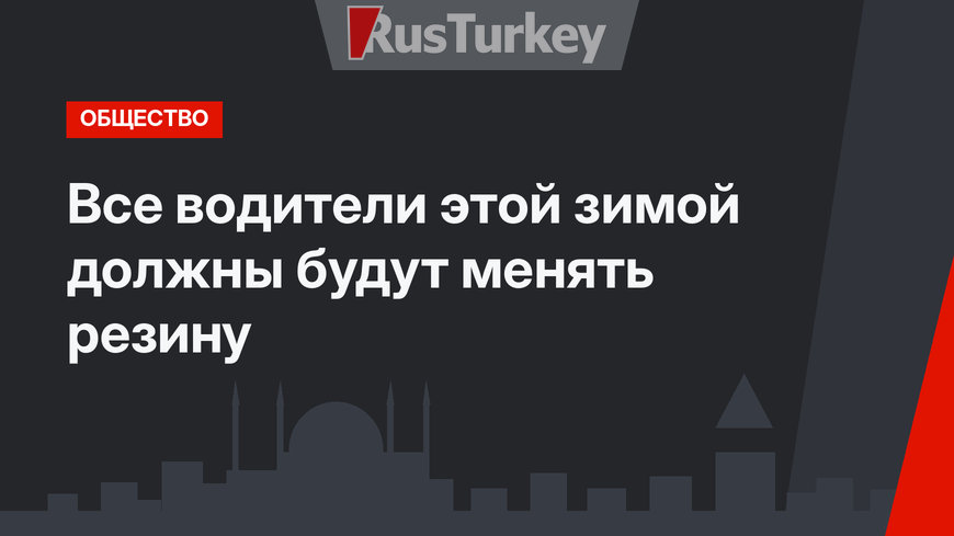 Все водители этой зимой должны будут менять резину