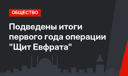 Подведены итоги первого года операции "Щит Евфрата"