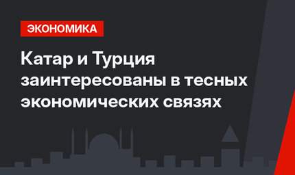 Катар и Турция заинтересованы в тесных экономических связях