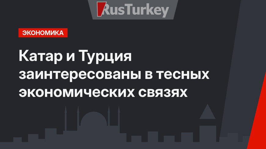 Катар и Турция заинтересованы в тесных экономических связях