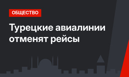 Турецкие авиалинии отменят рейсы