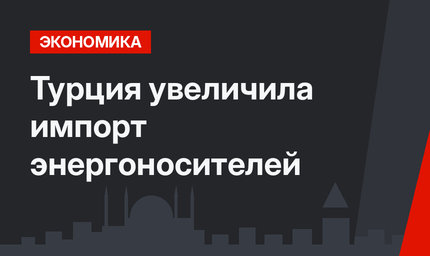 Турция увеличила импорт энергоносителей