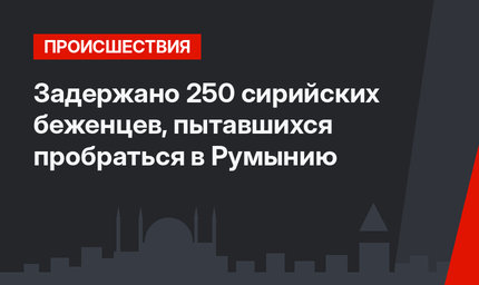 Задержано 250 сирийских беженцев, пытавшихся пробраться в Румынию