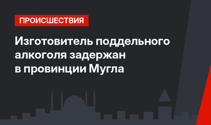Изготовитель поддельного алкоголя задержан в провинции Мугла