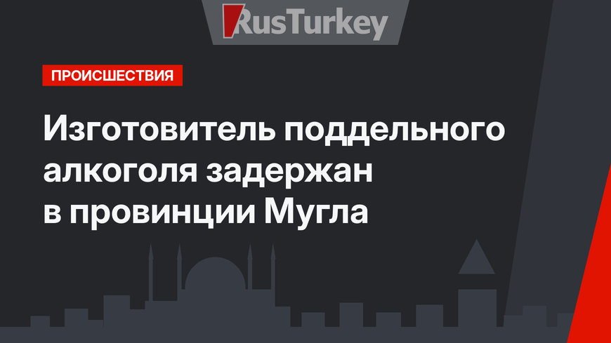 Изготовитель поддельного алкоголя задержан в провинции Мугла