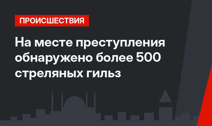 На месте преступления обнаружено более 500 стреляных гильз