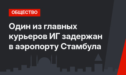 Один из главных курьеров ИГ задержан в аэропорту Стамбула