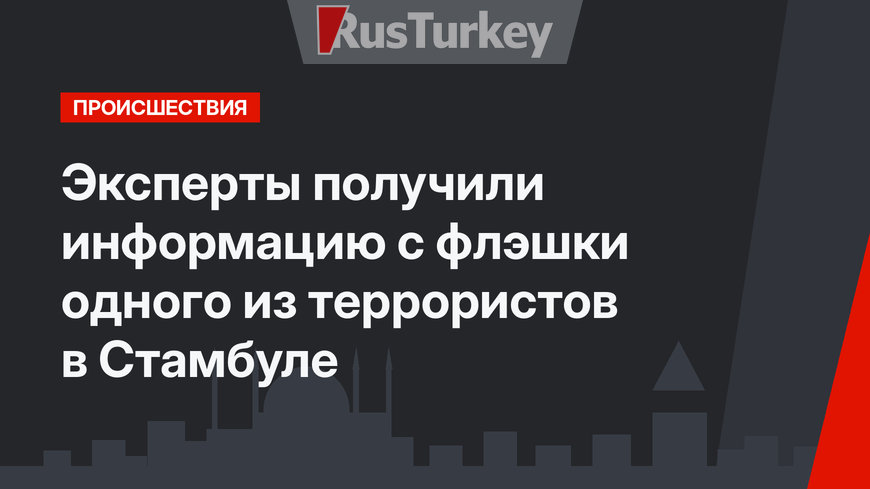Эксперты получили информацию с флэшки одного из террористов в Стамбуле
