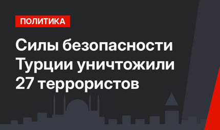 Силы безопасности Турции уничтожили 27 террористов