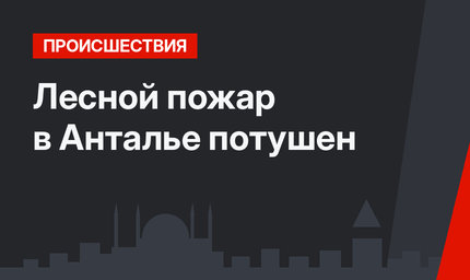 Лесной пожар в Анталье потушен