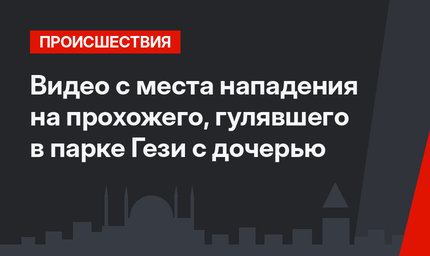 Видео с места нападения на прохожего, гулявшего в парке Гези с дочерью