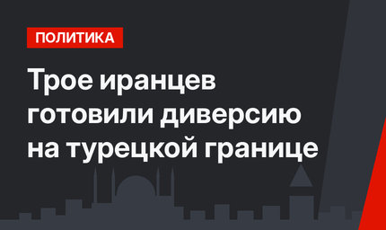 Трое иранцев готовили диверсию на турецкой границе