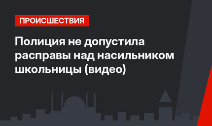 Полиция не допустила расправы над насильником школьницы (видео)