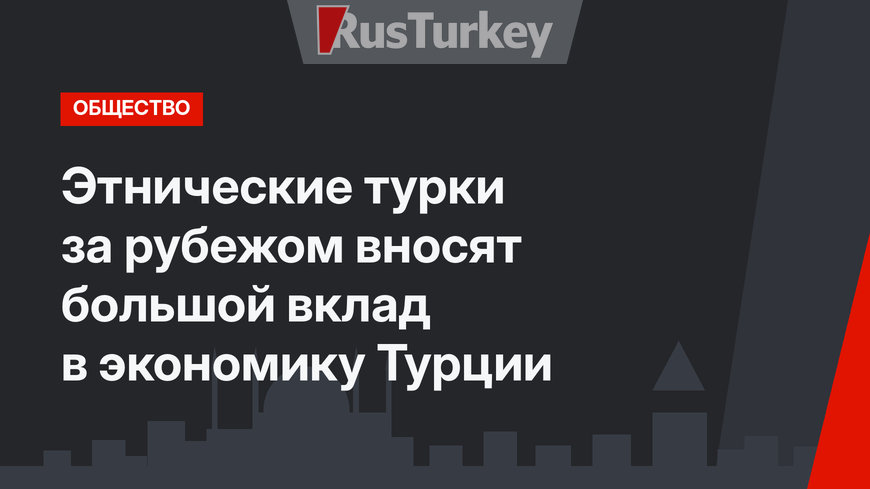 Этнические турки за рубежом вносят большой вклад в экономику Турции