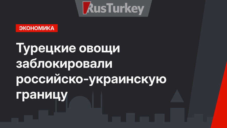 Турецкие овощи заблокировали российско-украинскую границу