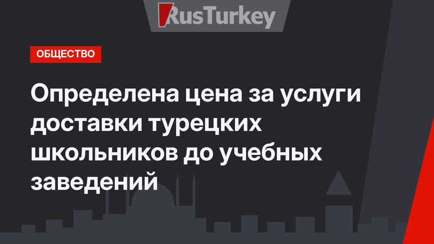 Определена цена за услуги доставки турецких школьников до учебных заведений