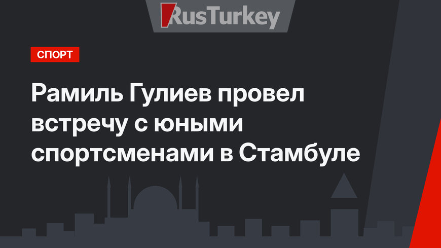 Рамиль Гулиев провел встречу с юными спортсменами в Стамбуле