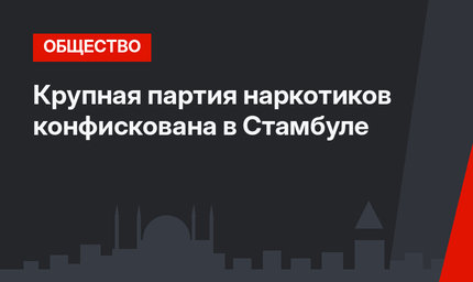 Крупная партия наркотиков конфискована в Стамбуле