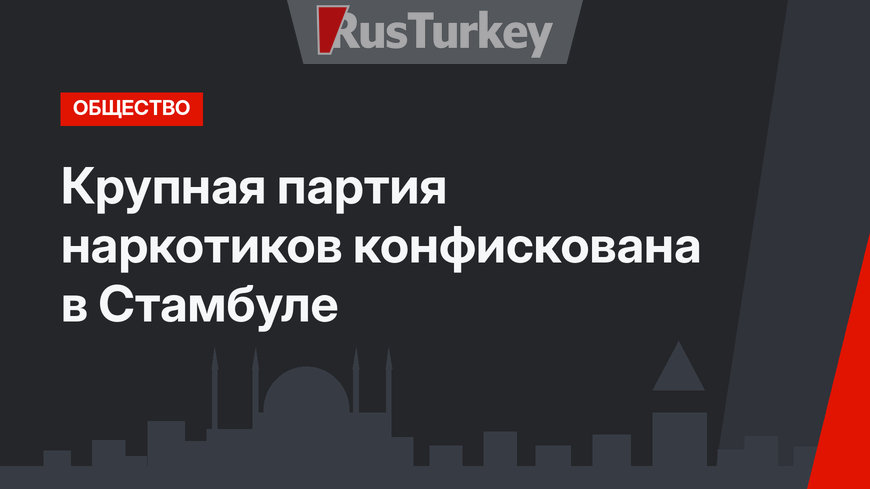 Крупная партия наркотиков конфискована в Стамбуле