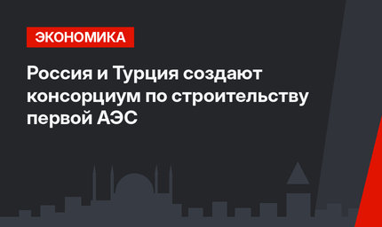 Россия и Турция создают консорциум по строительству первой АЭС