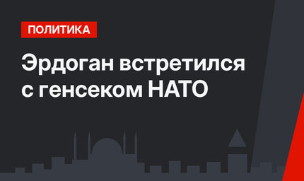 Эрдоган встретился с генсеком НАТО 