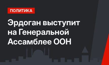 Эрдоган выступит на Генеральной Ассамблее ООН 