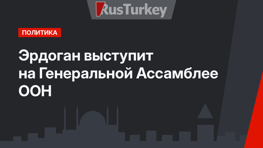 Эрдоган выступит на Генеральной Ассамблее ООН 