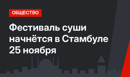 Фестиваль суши начнётся в Стамбуле 25 ноября