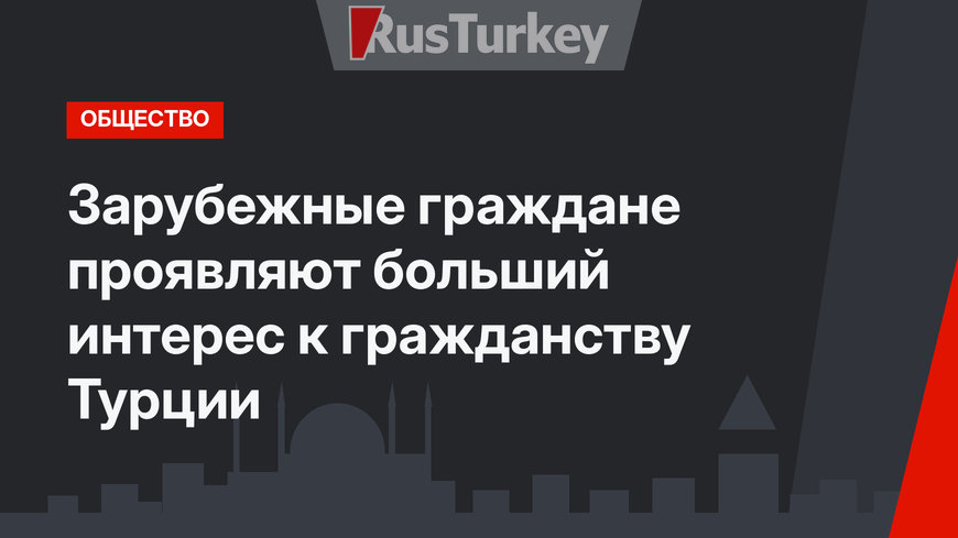 Зарубежные граждане проявляют больший интерес к гражданству Турции
