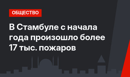 В Стамбуле с начала года произошло более 17 тыс. пожаров