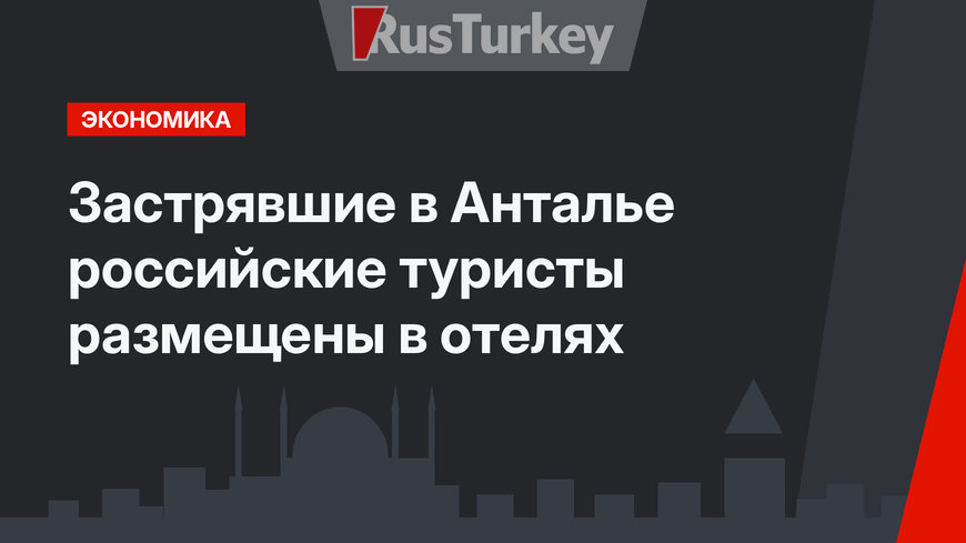 Застрявшие в Анталье российские туристы размещены в отелях