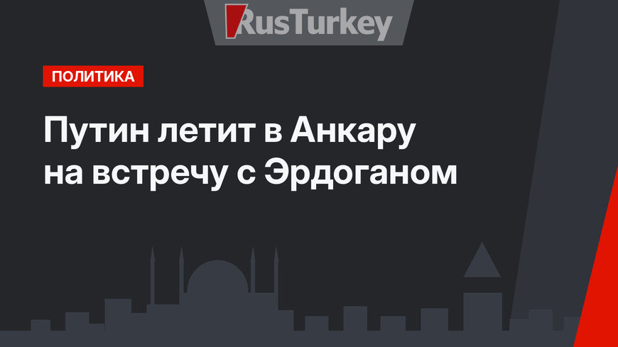 Путин летит в Анкару на встречу с Эрдоганом