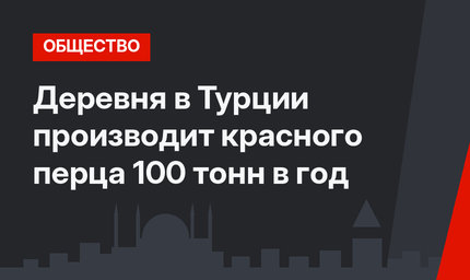 Деревня в Турции производит красного перца 100 тонн в год