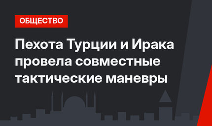 Пехота Турции и Ирака провела совместные тактические маневры