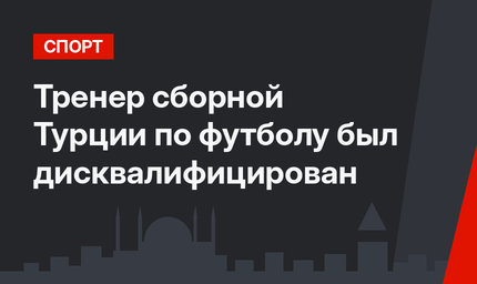 Тренер сборной Турции по футболу был дисквалифицирован 