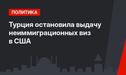 Турция остановила выдачу неиммиграционных виз в США