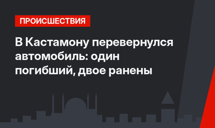 В Кастамону перевернулся автомобиль: один погибший, двое ранены