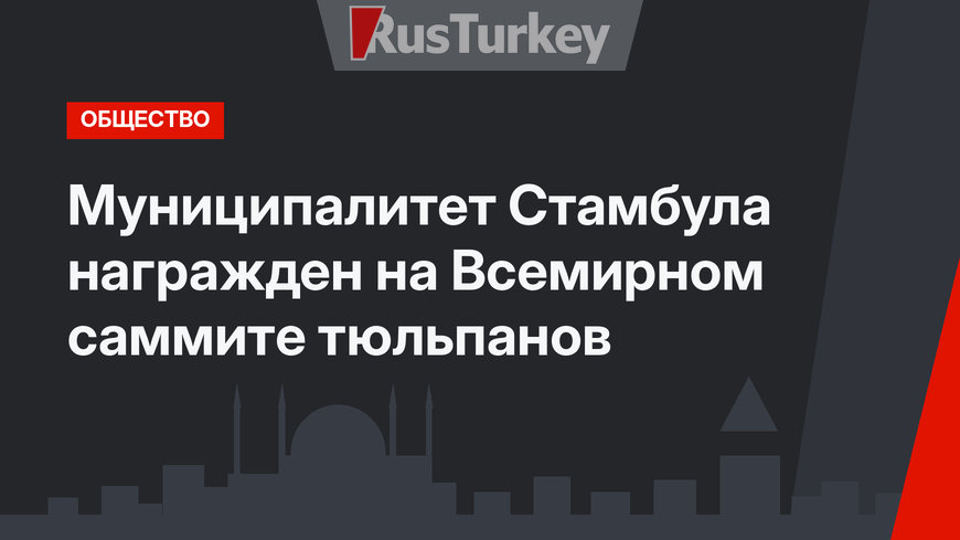 Муниципалитет Стамбула награжден на Всемирном саммите тюльпанов