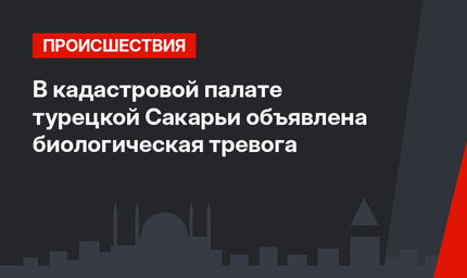 В кадастровой палате турецкой Сакарьи объявлена биологическая тревога