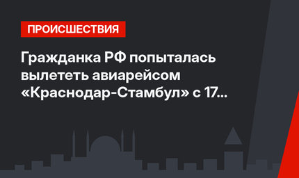 Гражданка РФ попыталась вылететь авиарейсом «Краснодар-Стамбул» с 17 тысячами долларов